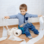 Child toilet training with toilet paper