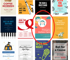 choosing an event poster template