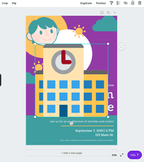 image added to design