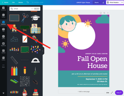 searching for a drawing of a school to put into poster