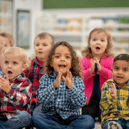 Children in a classroom