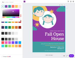 changing the color of a template